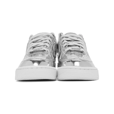 Shop Nike Silver Air Force 1 Sp Sneakers