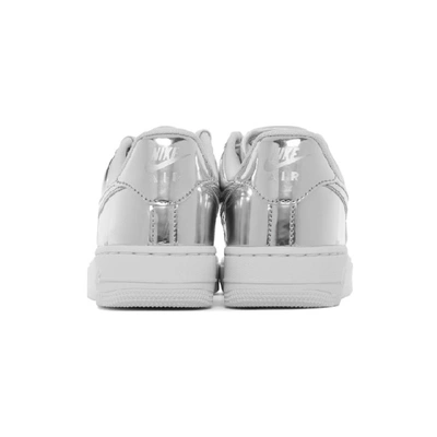 Shop Nike Silver Air Force 1 Sp Sneakers