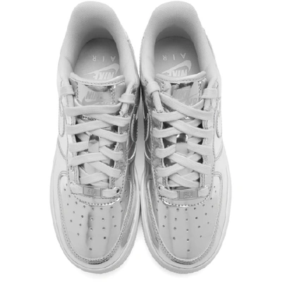 Shop Nike Silver Air Force 1 Sp Sneakers