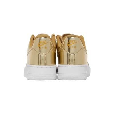 Shop Nike Gold Air Force 1 Sp Sneakers