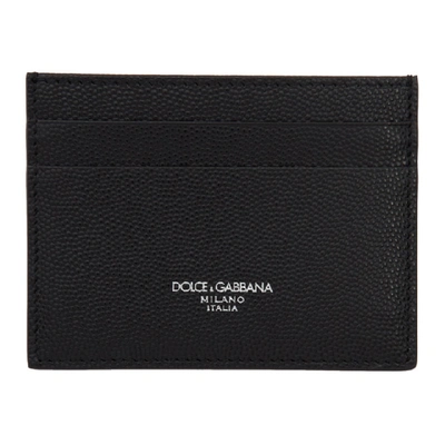 Shop Dolce & Gabbana Dolce And Gabbana Black Logo Card Holder In 8b956 Nero