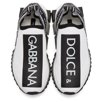 Shop Dolce & Gabbana White Sorrento Trainers In White/black