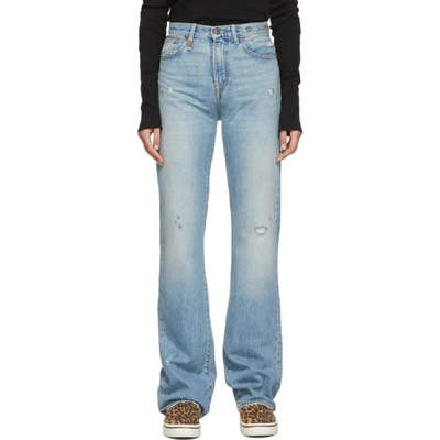 Shop R13 Blue Colleen Jeans In Holly