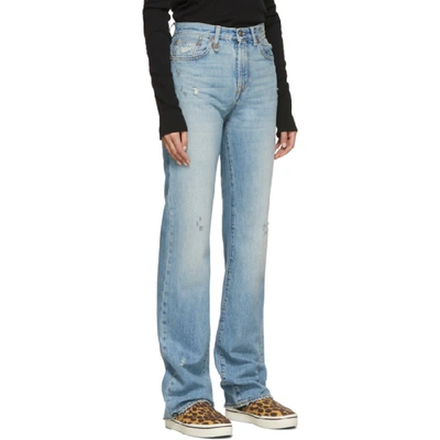 Shop R13 Blue Colleen Jeans In Holly