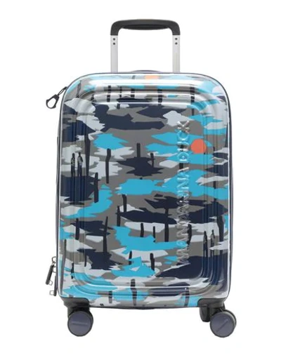 Shop Mandarina Duck Luggage In Azure