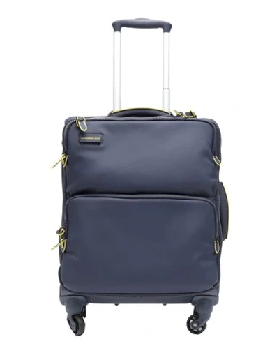 Shop Mandarina Duck Luggage In Dark Blue