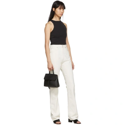 Shop Agolde White Vintage High Rise Flare Jeans In Paper