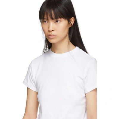 Shop Agolde White Baby T-shirt