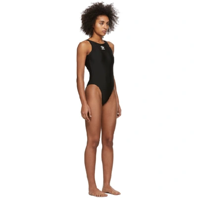 Adidas Originals Trefoil Logo-print Swimsuit In Black | ModeSens