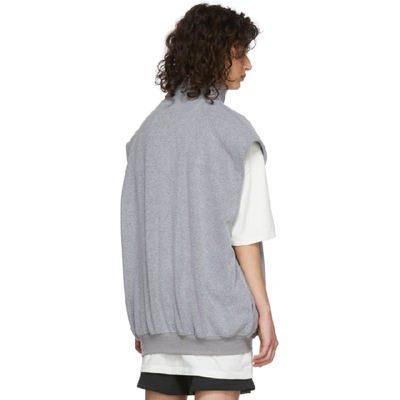 Shop Essentials Grey Polar Fleece Vest