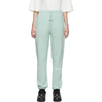 Shop Essentials Blue Fleece Lounge Pants In Ether