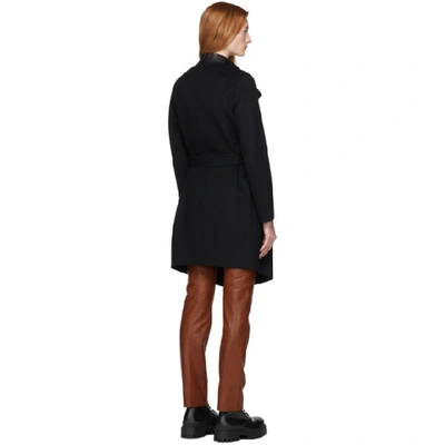 Shop Mackage Black Wool Laila Coat