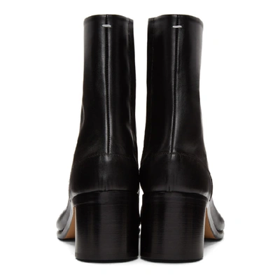 Shop Maison Margiela Black Tabi Boots In T8013 Black