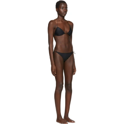 Shop Oseree Ssense Exclusive Black String Bikini In 9040 Black