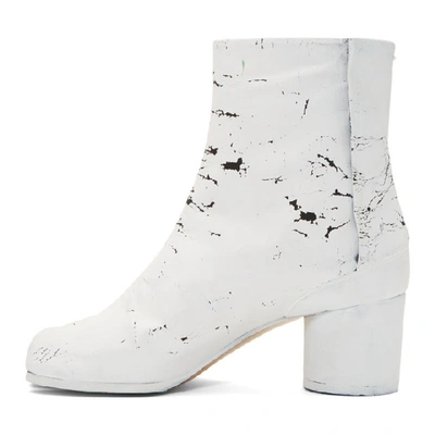 Shop Maison Margiela White White-out Tabi Boots In T1021 Mysti