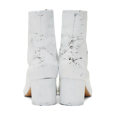 Shop Maison Margiela White White-out Tabi Boots In T1021 Mysti