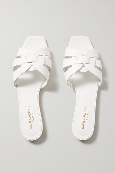 ysl tribute sandal white
