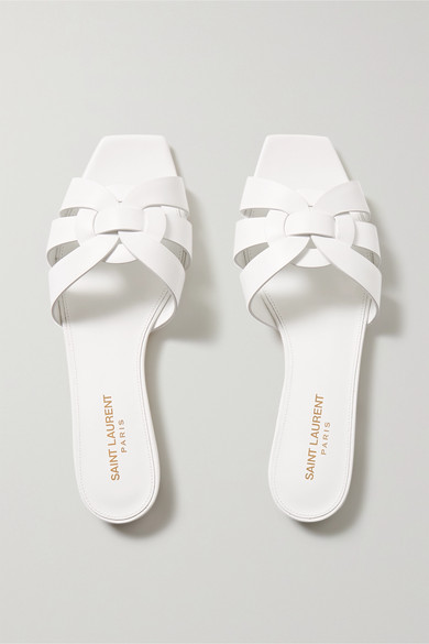 white sandals
