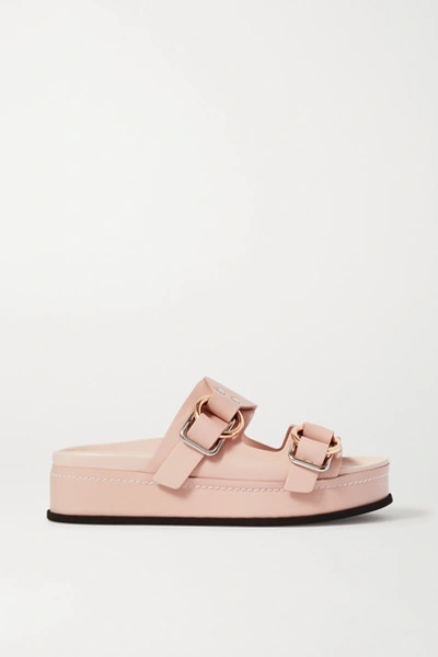 Shop 3.1 Phillip Lim / フィリップ リム Freida Leather Platform Sandals In Blush