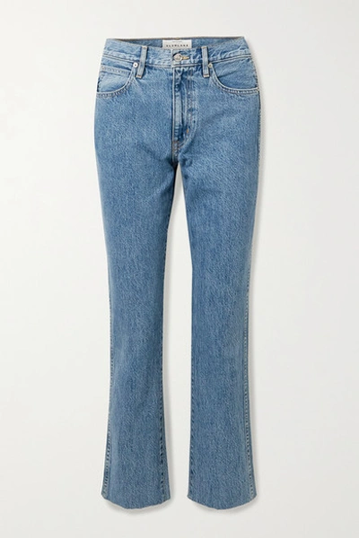 Shop Slvrlake Hero High-rise Straight-leg Jeans In Mid Denim