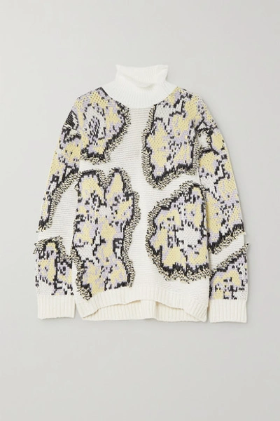Shop 3.1 Phillip Lim / フィリップ リム Intarsia Knitted Turtleneck Sweater In White