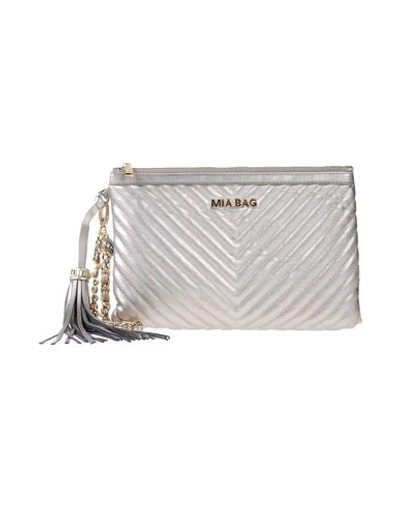 Shop Mia Bag Handbag In Platinum