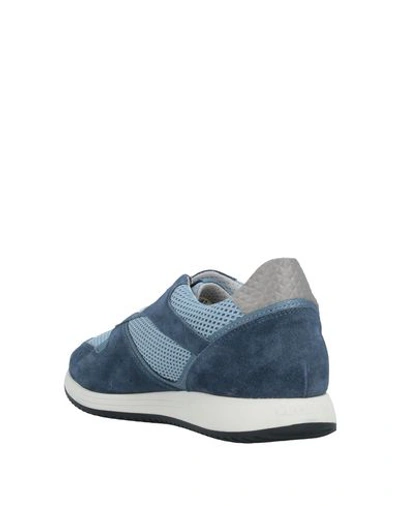 Shop Alberto Guardiani Sneakers In Dark Blue