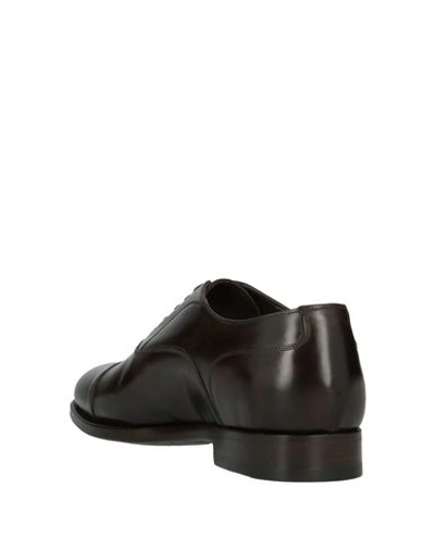 Shop Ortigni Laced Shoes In Dark Brown