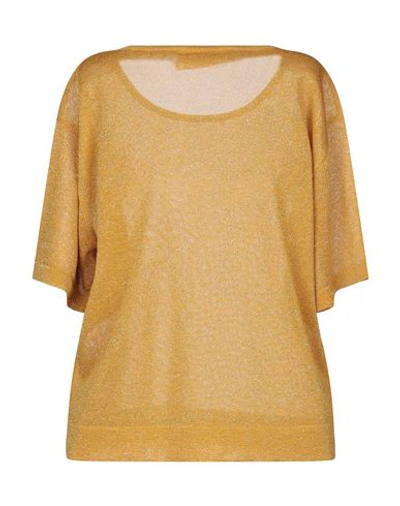 Shop Chiara Bertani Sweaters In Ocher