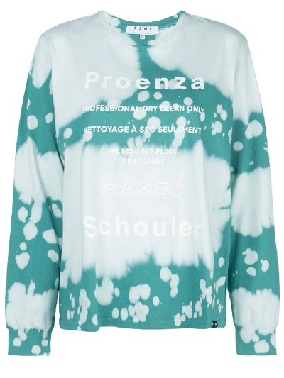 Shop Proenza Schouler Bleached Effect T-shirt In White