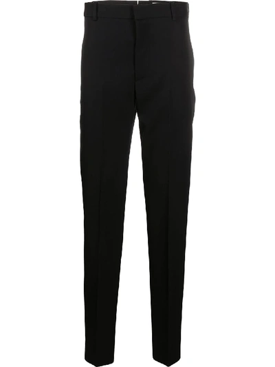 Shop Alexander Mcqueen Tapered Tailored Trousers In Black