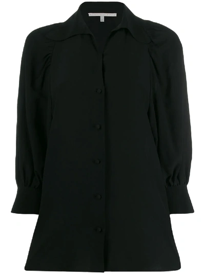 Shop Stella Mccartney Billowing Sleeves Shirt In Black