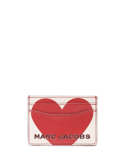 Shop Marc Jacobs Heart Logo Cardholder In White