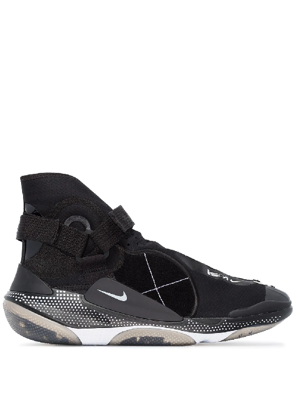 nike black and white high tops