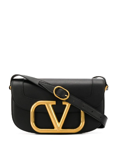 Shop Valentino Supervee Crossbody Bag In Black