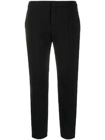 Shop Chloé Tailored Straight-leg Trousers In Black