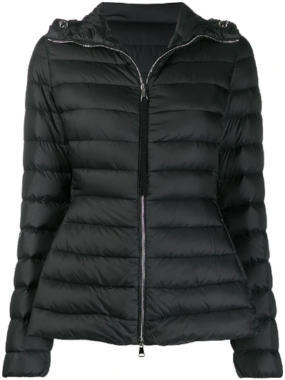 Shop Moncler Amethyste Quilted Down Jacket In Black