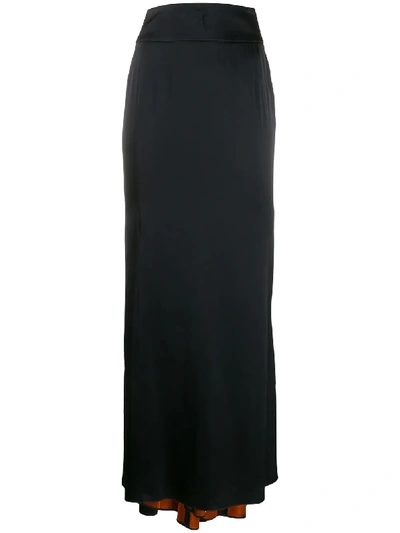 Pre-owned Givenchy Mermaid-style Maxi Skirt In Black
