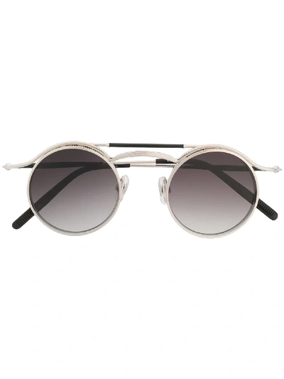 Shop Matsuda 2903h Round-frame Sunglasses In Black