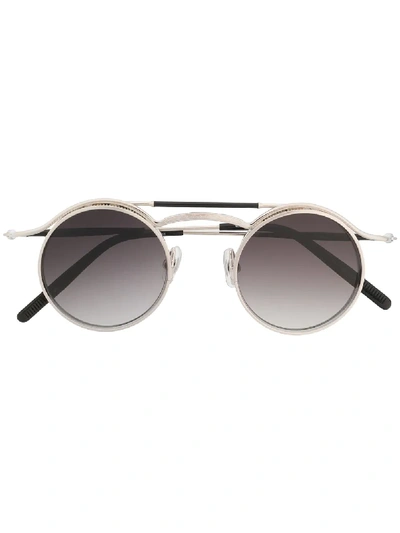 Matsuda 2903h Round-frame Sunglasses In Bs Brshsilv | ModeSens