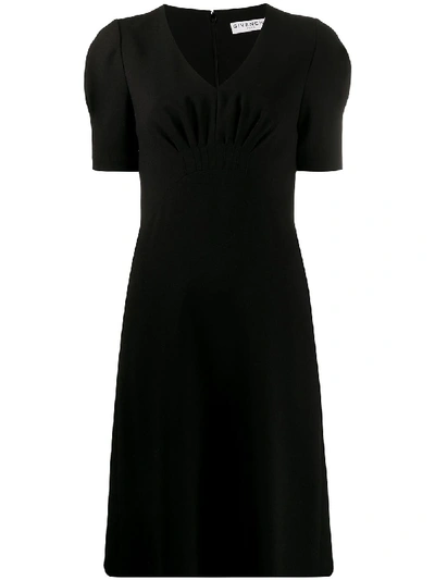 Shop Givenchy Ruched Waist Dress In Black