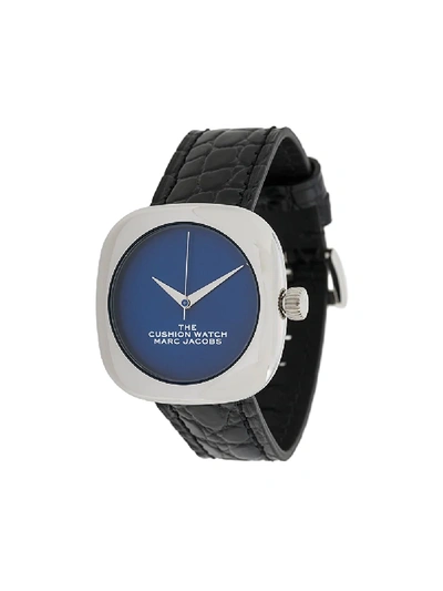 Shop Marc Jacobs Watches The Cushion Watch In Black