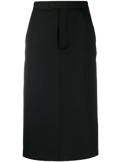 Shop Maison Margiela High-waisted Pencil Skirt In Black