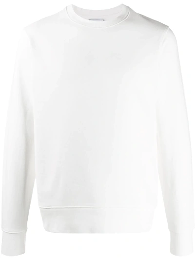 Shop Y-3 Long Sleeve Back Logo Sweater In White