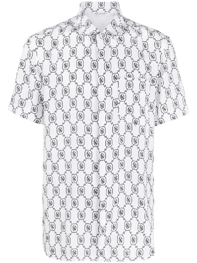 Shop Neil Barrett Logo-printed Shirt In White