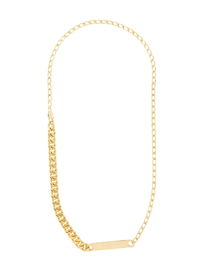 Shop Maison Margiela Chain Necklace In Gold