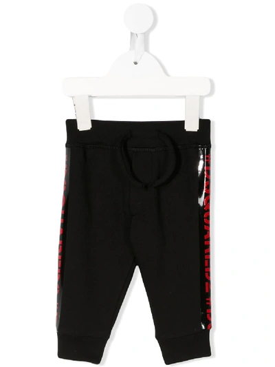 Shop Dsquared2 Side Logo Track Pants In Black