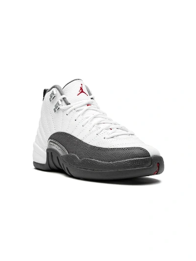 Shop Jordan Air  12 Retro "dark Grey" Sneakers In White