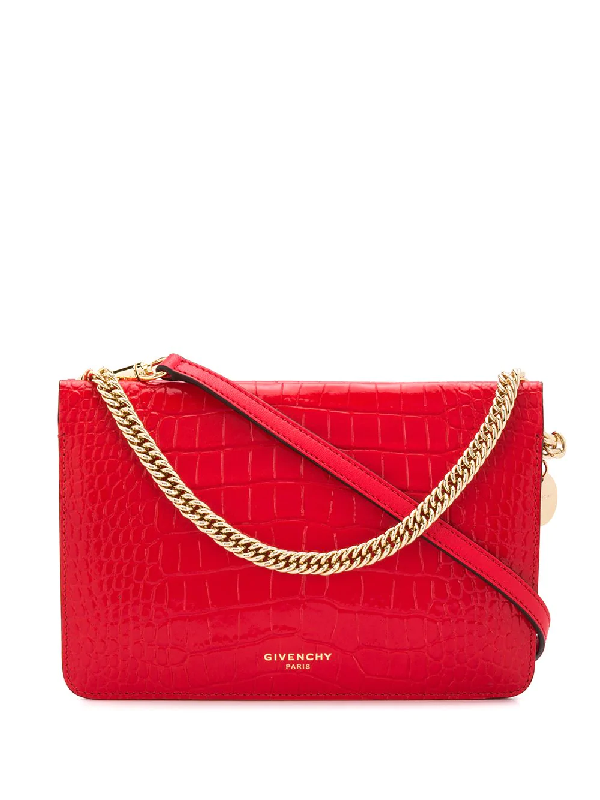 red crossbody purse