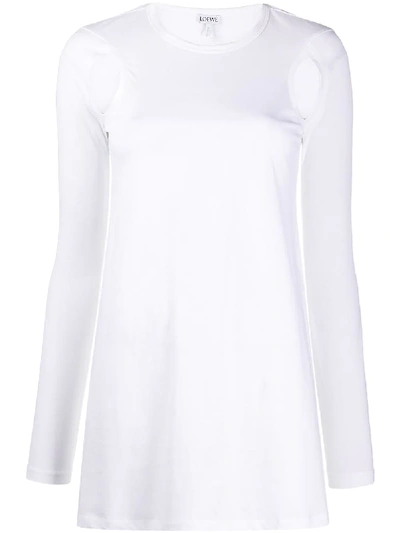 Shop Loewe Arm Hole Long Top In White